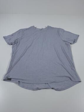Hoka One One Essential Tee Shirt Mens XL Gray Short Sleeve Performance Running